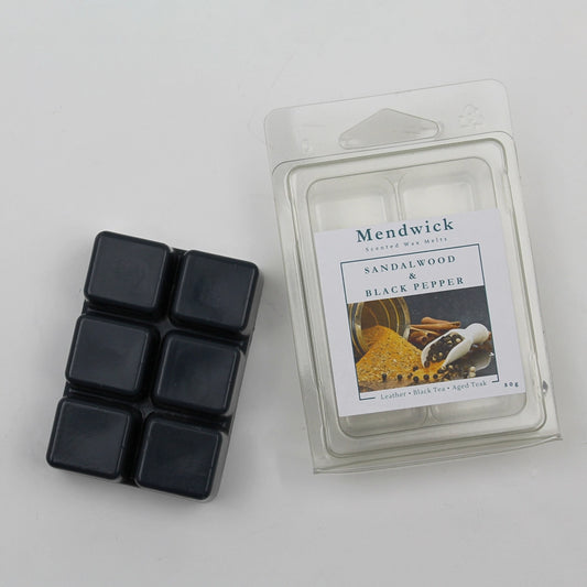 Mendwick Candles Sandalwood and Black Pepper Scented Wax Melt